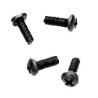 Kruiskop bout M6 x 12, zwart (4 stuks)